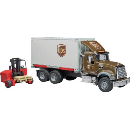 Camion de livraison avec chariot élévateur miniature BRUDER U02828