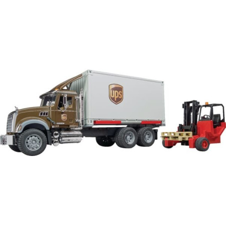 Camion de livraison avec chariot élévateur miniature BRUDER U02828