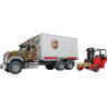 Camion de livraison avec chariot élévateur miniature BRUDER U02828
