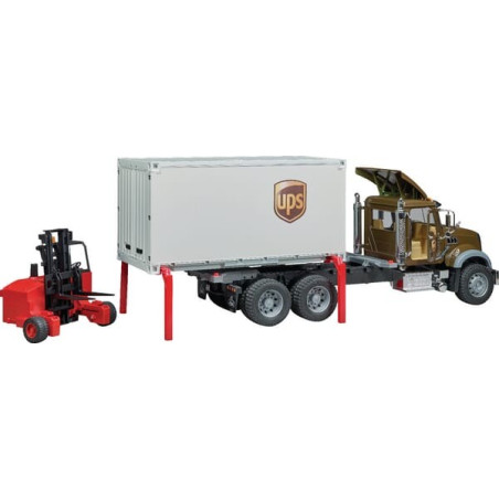 Camion de livraison avec chariot élévateur miniature BRUDER U02828