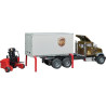 Camion de livraison avec chariot élévateur miniature BRUDER U02828