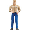 Figurine homme avec pantalon bleu BRUDER U60006