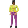 Figurine féminine avec pantalon lilas BRUDER U60403