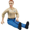 Figurine féminine avec pantalon bleu BRUDER U60408