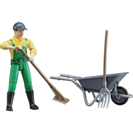 Figurine de fermier miniature BRUDER U62610