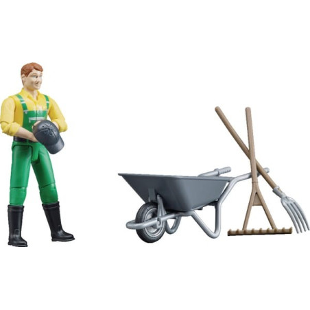 Figurine de fermier miniature BRUDER U62610