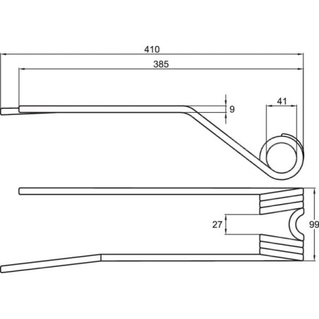 Dent d'andaineur UNIVERSEL VF16502733KR