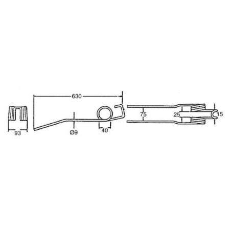 Dent d'andaineuse UNIVERSEL VF16504331KR