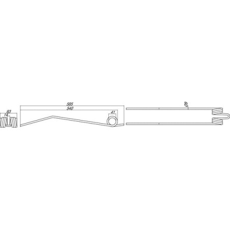 Dent d'andaineuse UNIVERSEL VF1660042086KR