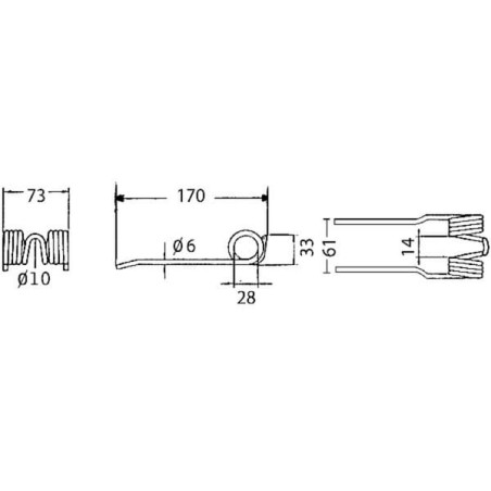 Dent d'andaineur UNIVERSEL VF9100127986KR