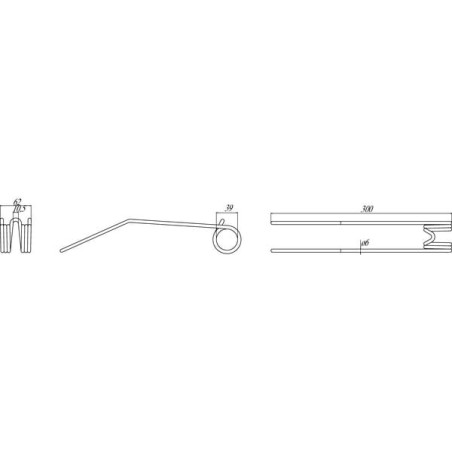 Dent d'andaineuse UNIVERSEL VGPZ180KR