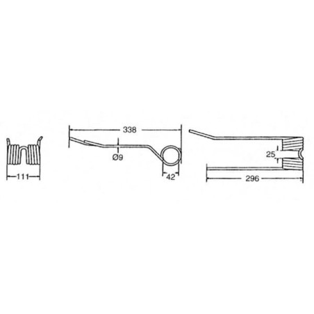 Dent d'andaineur UNIVERSEL VGPZ190KR