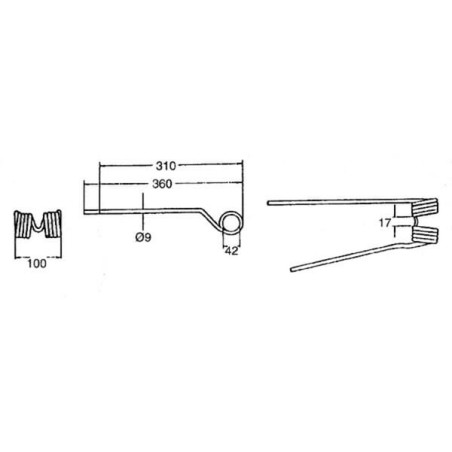 Dent d'andaineur UNIVERSEL VGPZ221KR