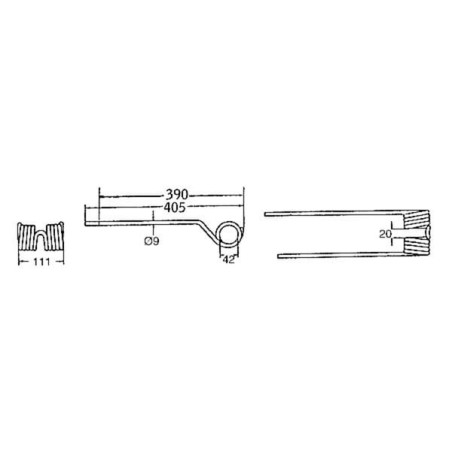 Dent d'andaineur UNIVERSEL VGPZ339KR