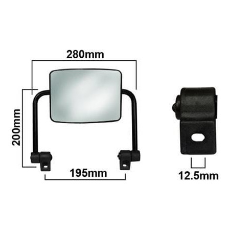 Rétroviseur avec support VAPORMATIC VLD1056