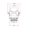 Siège à suspension pneumatique VAPORMATIC VLD1647