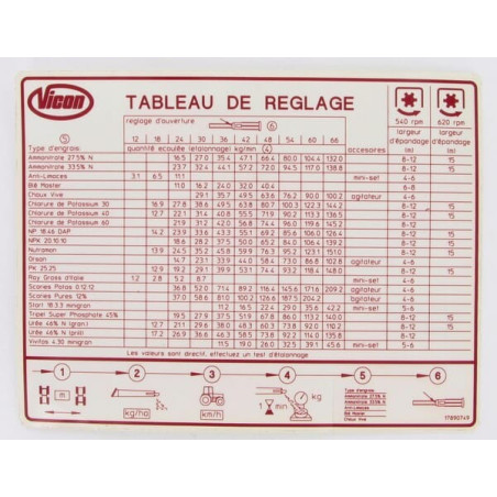 Autocollant VICON VN17890749