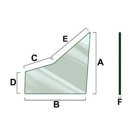 Vitre de porte VAPORMATIC VPM7126