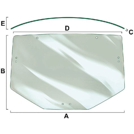 Vitre de cabine VAPORMATIC VPM7351