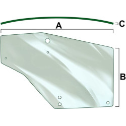 Vitre de porte gauche VAPORMATIC VPM7352