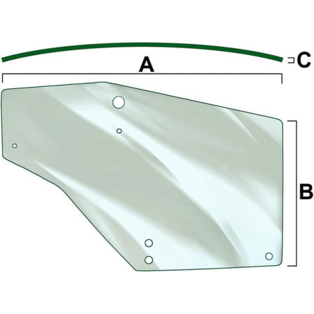 Vitre de porte gauche VAPORMATIC VPM7352