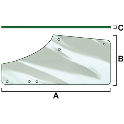 Vitre de porte gauche VAPORMATIC VPM7368