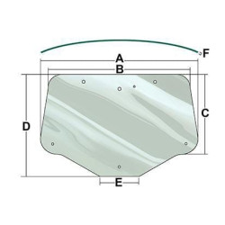 Vitre de cabine VAPORMATIC VPM7436