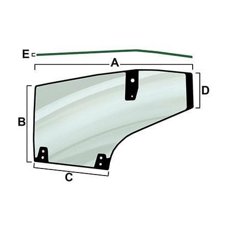 Vitre de porte gauche VAPORMATIC VPM7437