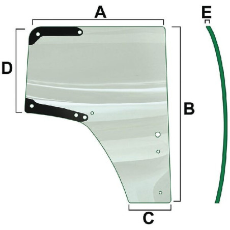 Vitre de porte VAPORMATIC VPM7469