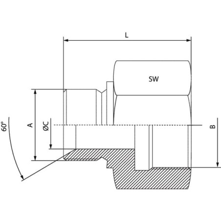 Adaptateur DICSA VRB1208RVS