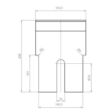 Lame de broyeur UNIVERSEL WCB321120