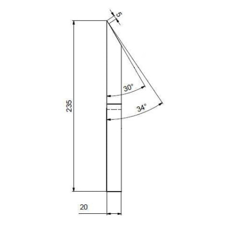 Lame de broyeur UNIVERSEL WCB330940