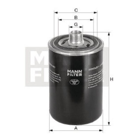 Filtre à huile MANN-FILTER WD96219