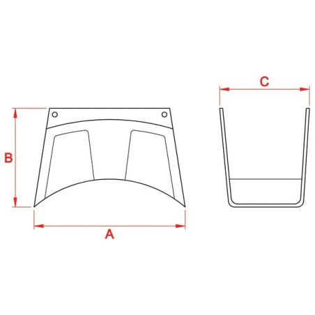 Support mural pour tuyau UNIVERSEL WG7005X