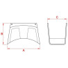 Support mural pour tuyau UNIVERSEL WG7005X