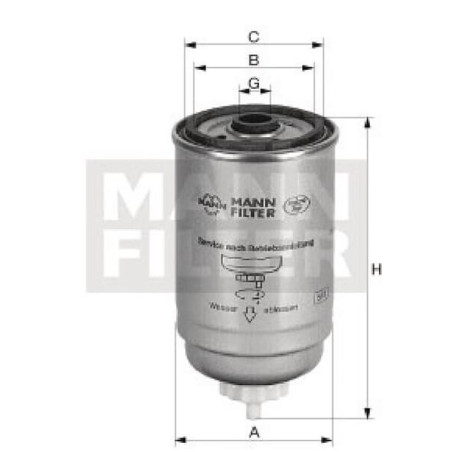 Filtre à essence MANN-FILTER WK8422