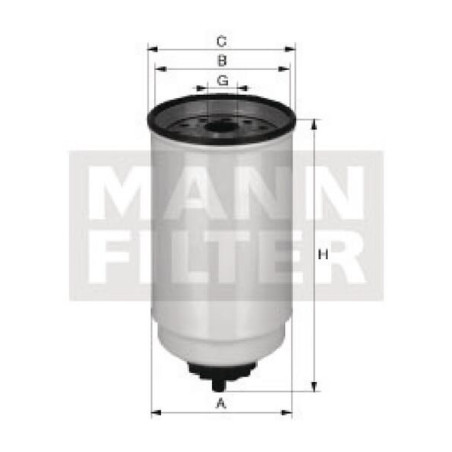 Filtre à essence MANN-FILTER WK880