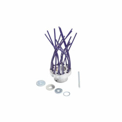 Brosse anti mauvaises-herbes OCTO en aluminium 8 fils 16 brins