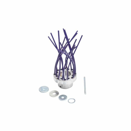 Brosse anti mauvaises-herbes OCTO en aluminium 8 fils 16 brins