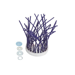Brosse anti mauvaises-herbes OCTO en aluminium 8 fils 16 brins