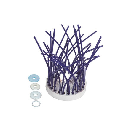 Brosse anti mauvaises-herbes OCTO en aluminium 8 fils 16 brins