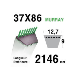 Courroie MURRAY 37X86 - 037x86MA - 3700086 pour 38" LT