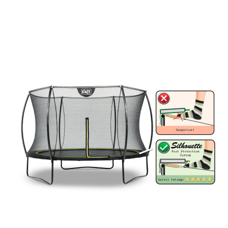 Trampoline rond avec filet de sécurité EXIT 12931000EX