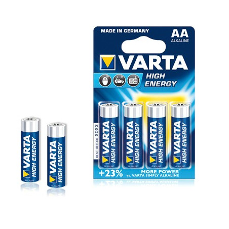 Lot de 4 piles alcalines 1,5V VARTA LR06