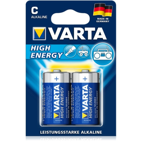 Lot de 2 piles alcalines 1,5V VARTA LR14