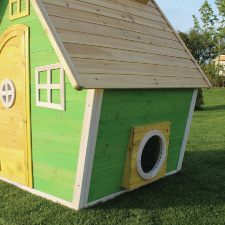 EXIT Fantasia 100 cabane de jeu en bois - vert