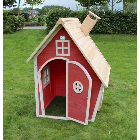 EXIT Fantasia 100 cabane de jeu en bois - rouge
