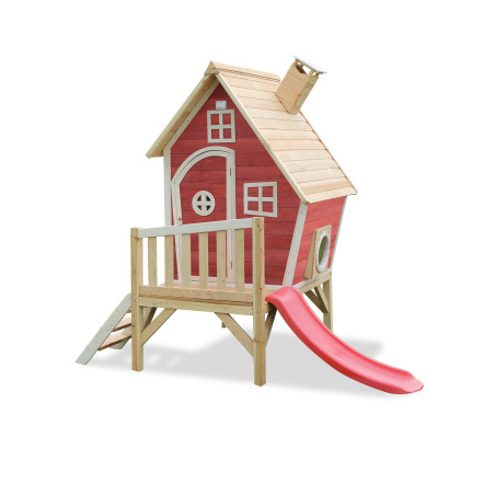 EXIT Fantasia 300 cabane de jeu en bois - rouge