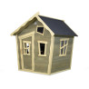 EXIT Crooky 100 cabane de jeu en bois - gris-beige