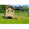 EXIT Crooky 300 cabane de jeu en bois - gris-beige